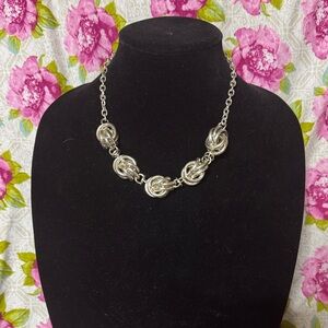 Plunder Silver Knot Necklace